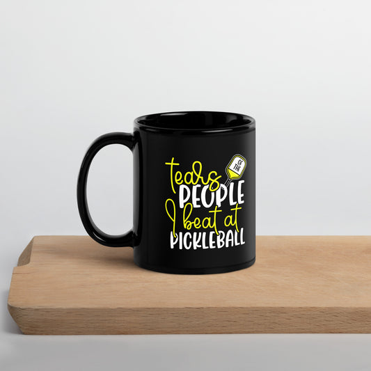 Cheeky Champion: 'Tears of the People I Beat at Pickleball' Ceramic Coffee Mug