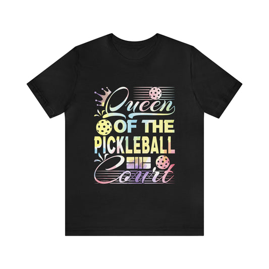 Queen of the Pickleball Court - Stylish Watercolor Design Unisex Tee, Perfect for Pickleball Lovers and Enthusiasts